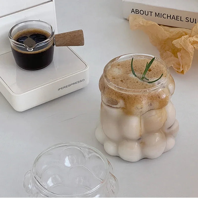 Clear Glass Grape Shaped Cup Mug