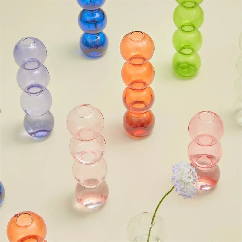 Bubble Art Flower Ornaments Vases