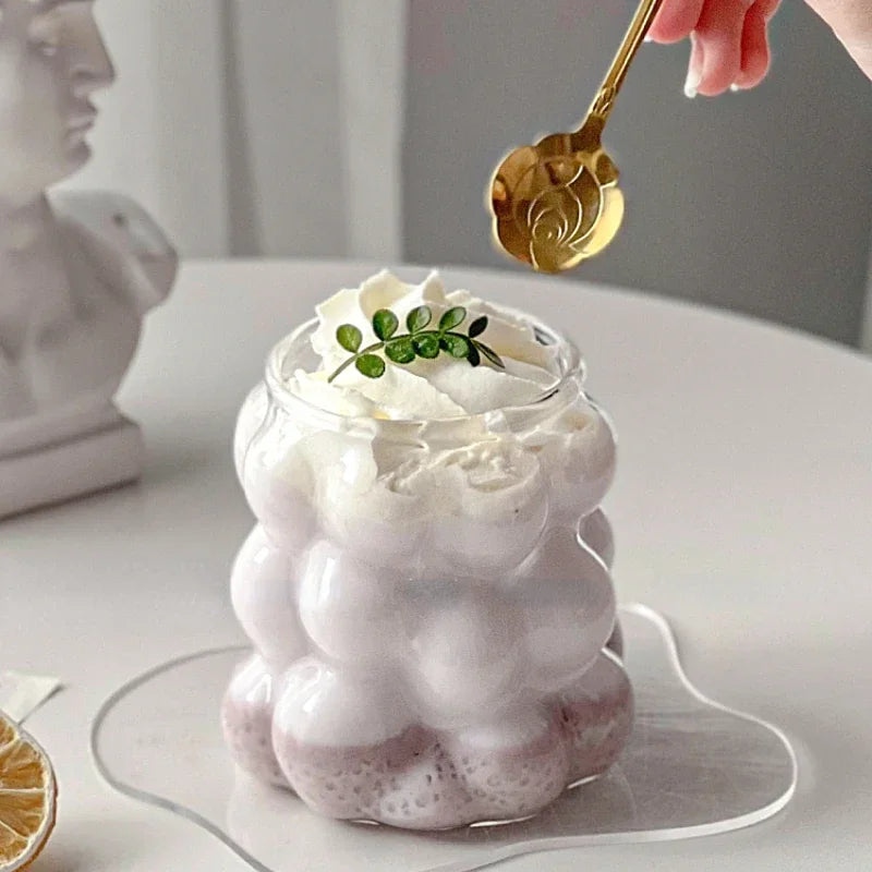 Clear Glass Grape Shaped Cup Mug