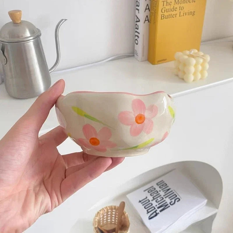 Creative Hand Pinched Irregular Ceramic Bowl