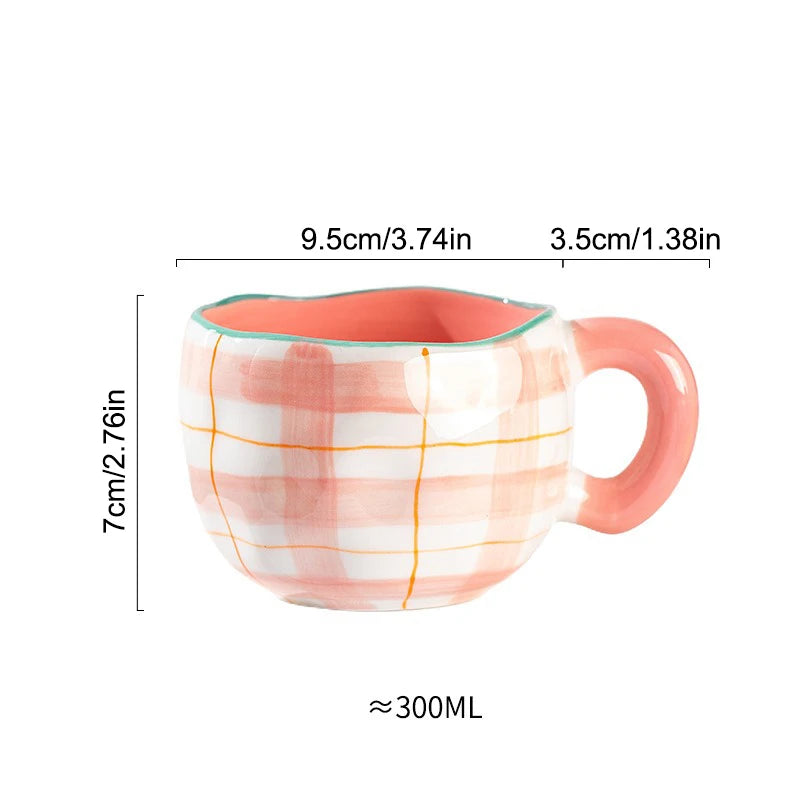 Creative Hand-Pinched Irregular Flower Ceramic Mug