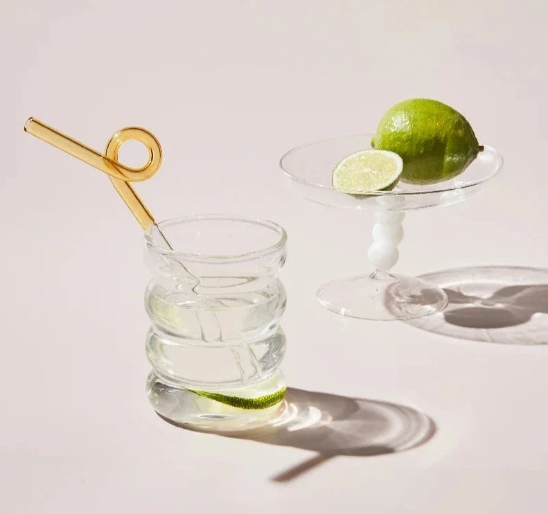 Creative Ripple Glass Cup Drinkware